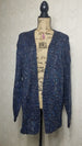Kathy Speckled Navy Sweater Cardigan