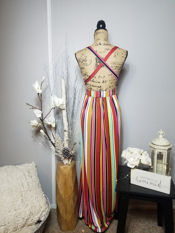 June Rainbow Maxi Dress